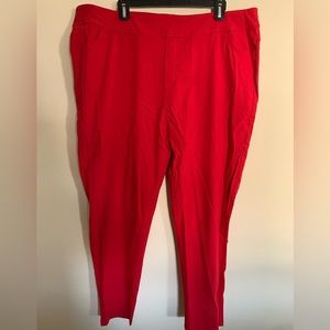 Red dress pants